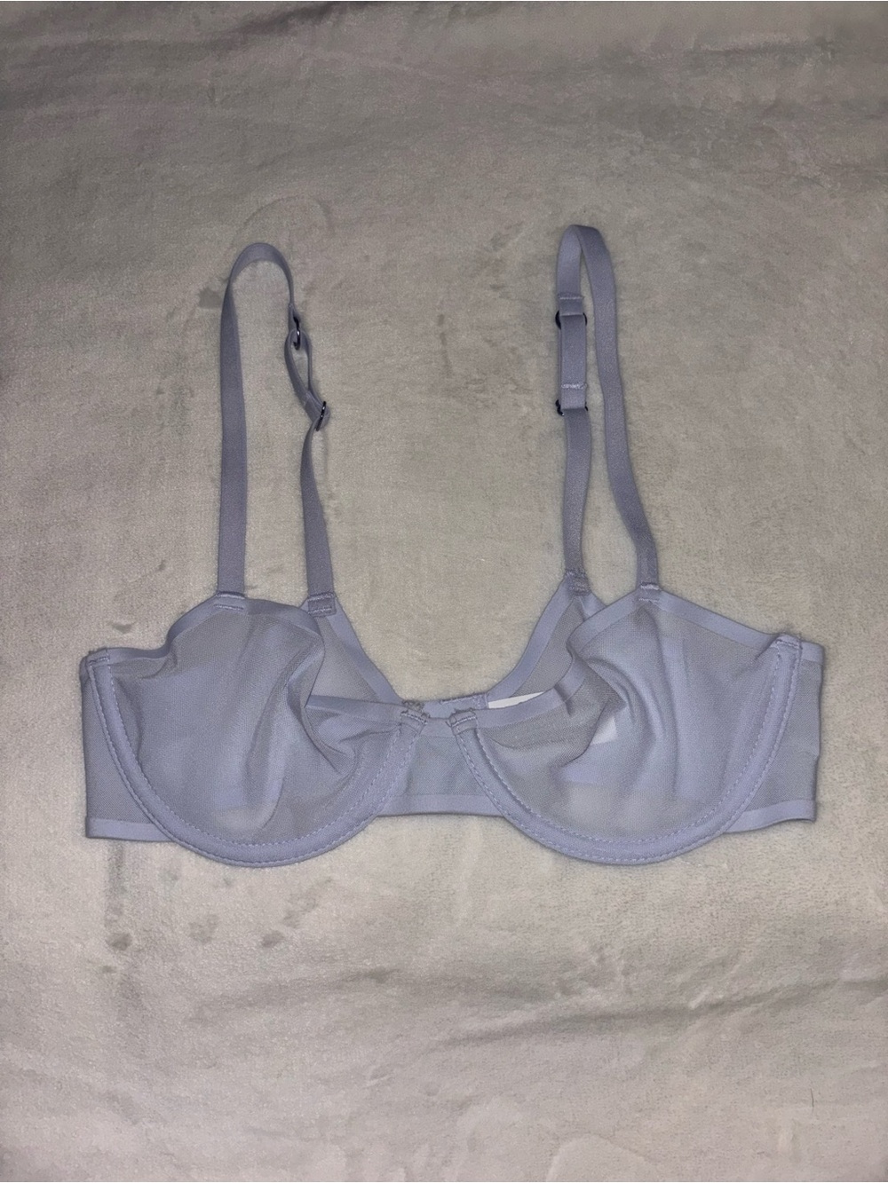 Aerie Sheer Underwire Bralette in a light blue